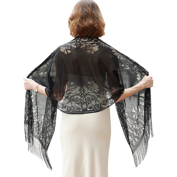 Ladies Scarfs and Wraps for Evening Dresses Pashmina Wedding Formal Shawl - Picture 1 of 6
